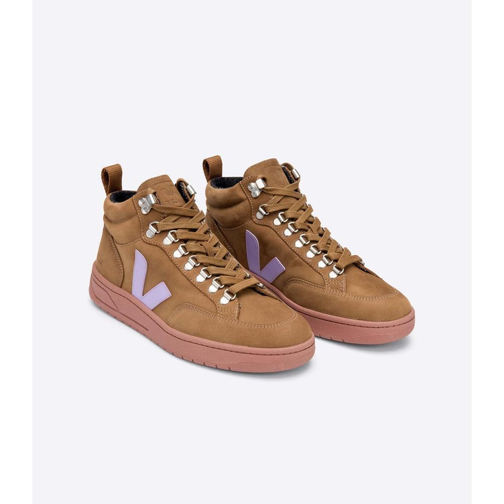 Men's Veja RORAIMA NUBUCK High Tops Brown | SG 112TCE